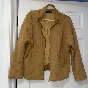 Bagatelle quilted style camel colored jacket